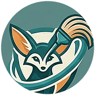 Fennec-Clean Inc., logo en forme de fennec minimaliste évoquant le nettoyage professionnel